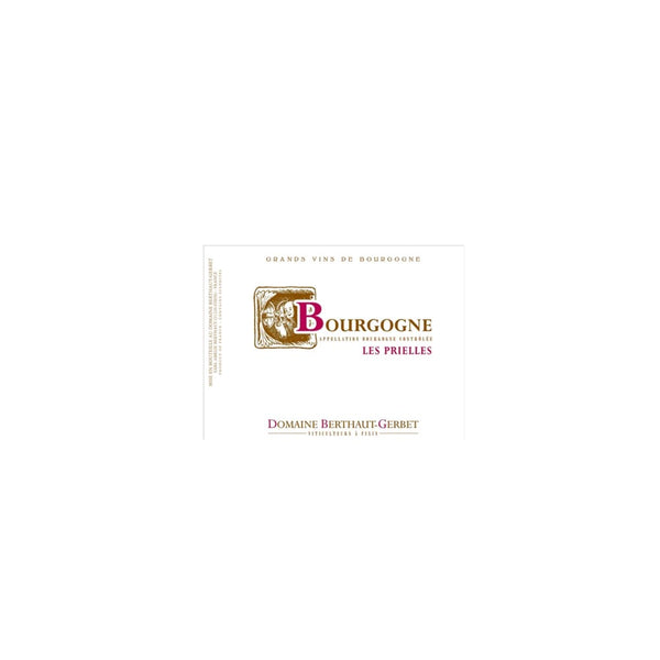 2023, Domaine Berthaut-Gerbet, BOURGOGNE, 'Les Prielles'