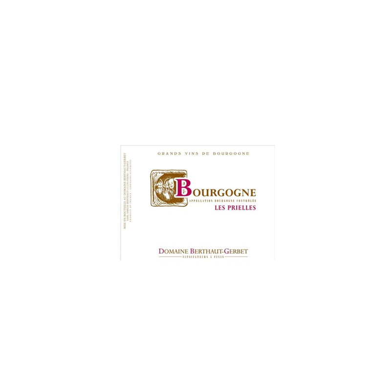 2023, Domaine Berthaut-Gerbet, BOURGOGNE, 'Les Prielles'