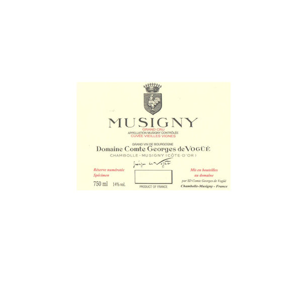 2023, Domaine Comte Georges de Vogüé, MUSIGNY V.V, Grand Cru
